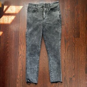 A&F Acid Washed High-Waisted Jeans